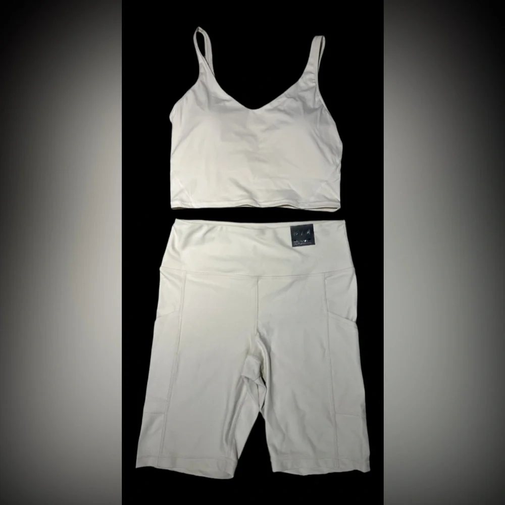 NWT Infinite Performance Set | Biker Shorts | Sports Bra | Both pieces - Picture 5 of 5